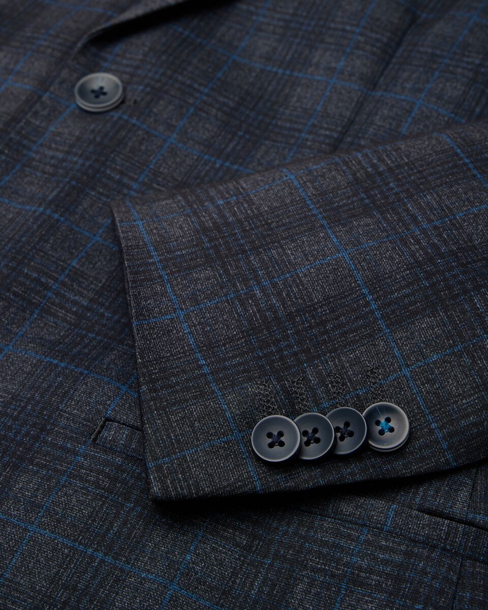Travel Jersey Check Tailored Jacket, , hi-res